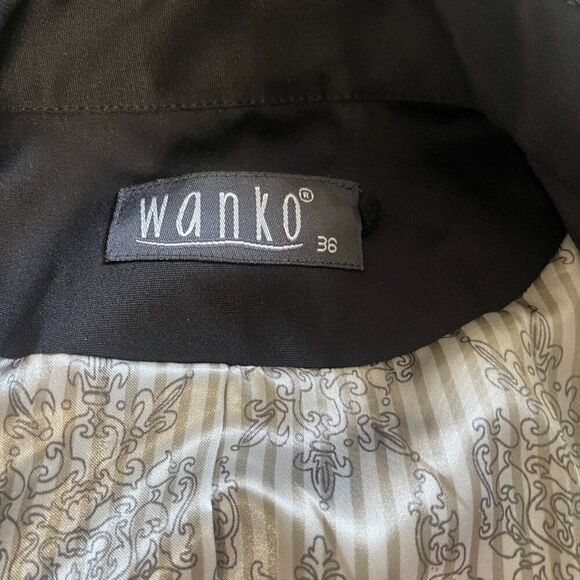 Wanko Mid Length Trench Coat Black Size - Picture 4 of 4